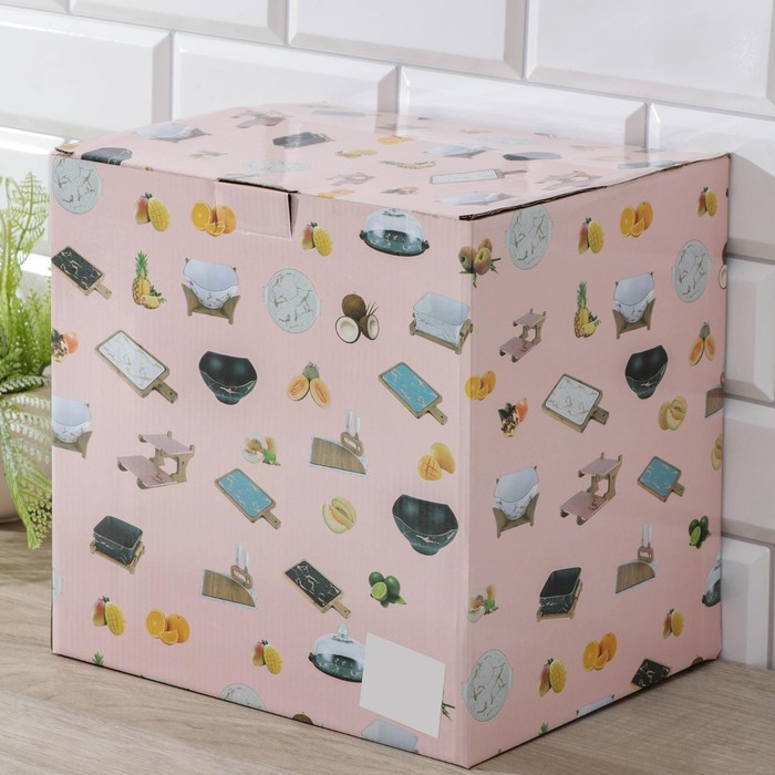 Блюдо керамическое с крышкой-клош для десертов Valencia, 31&times;28&times;19 см, цвет белый