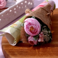 Набор для украшения: топпер «С днём рождения» 1 шт, кольцо для салфеток 1 шт, МИКС Набор для украшения: топпер «С днём рождения» 1 шт, кольцо для салфеток 1 шт, МИКС