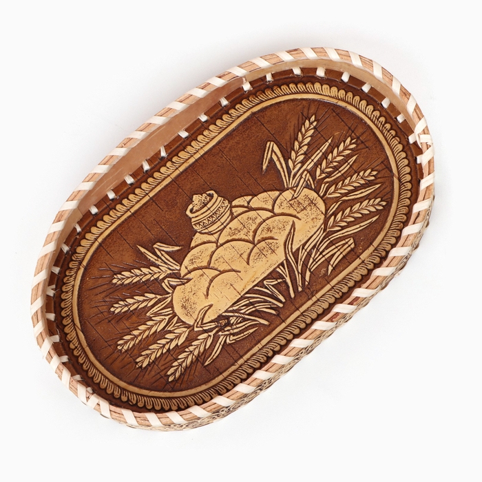 Сухарница &laquo;Хлебушек&raquo;, 16&times;26&times;4 см, береста