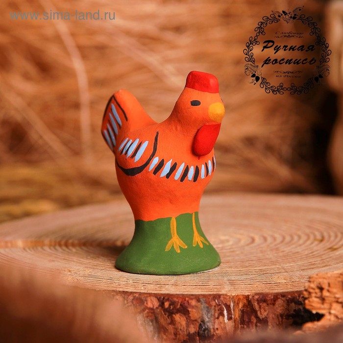 Сувенир &laquo;Курочка&raquo;, 3,5&times;4&times;7 см, каргопольская игрушка, микс