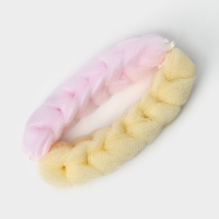 Набор мочалок для тела CUPELLIA SPA: 2 косы по 70 гр, цвета бежевый и розовый Набор мочалок для тела CUPELLIA SPA: 2 косы по 70 гр, цвета бежевый и розовый