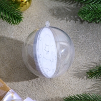 Ёлочное украшение под раскраску &laquo;Варежка&raquo; размер: 8 см; 2 шт., кисть