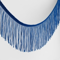 Тесьма декоративная &laquo;Бахрома&raquo;, 10 см, 5 &plusmn; 0,5 м, цвет ультрамарин