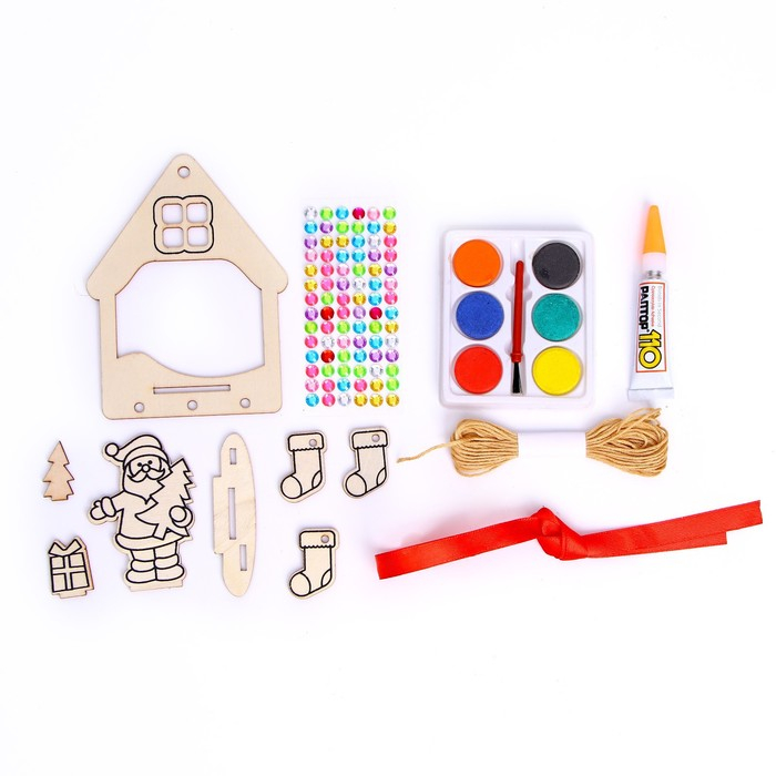 Набор для творчества &laquo;Ёлочные украшения своими руками&raquo;, подвеска: Дедушка Мороз