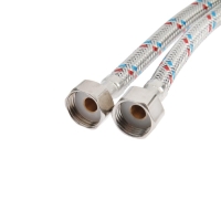 Подводка гибкая для смесителя ZEIN, гайка 1/2", штуцер М10, 30 см, набор 2 шт