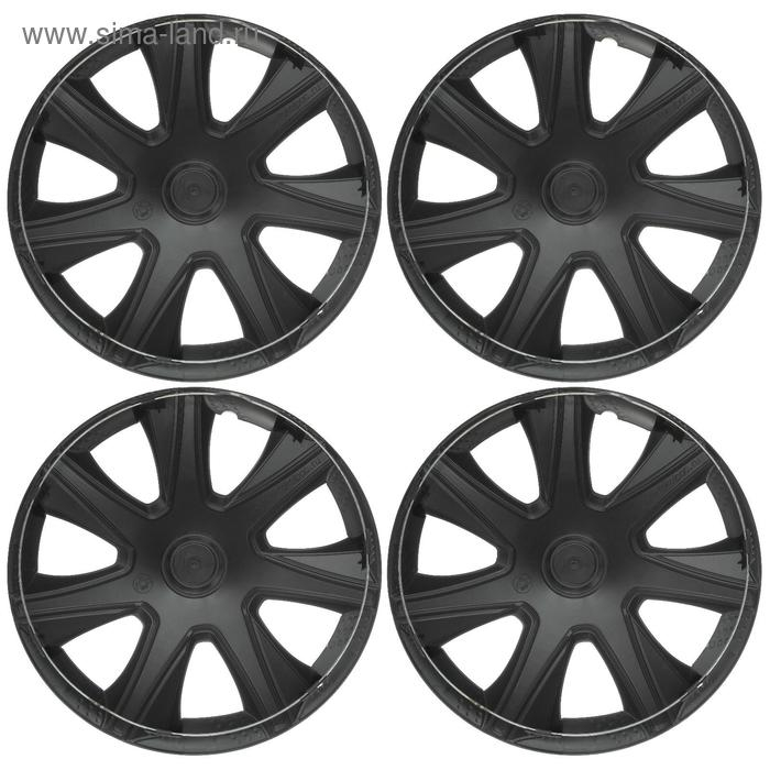 Колпаки колесные R16 Колпаки колесные R16 "ДЖОЙ ", серебристый карбон, набор 4 шт