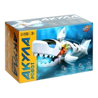 Акула «Шестерёнки», световые и звуковые эффекты, подвижные элементы, работает от батареек, цвет белый Акула «Шестерёнки», световые и звуковые эффекты, подвижные элементы, работает от батареек, цвет белый