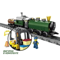 Конструктор ЖД «Грузовой паровоз», работает от батареек, 372 детали Конструктор ЖД «Грузовой паровоз», работает от батареек, 372 детали