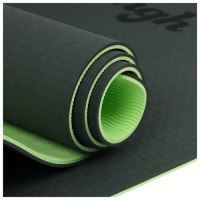 Коврик для йоги Sangh, 183&times;61&times;0,6 см, цвет тёмно-зелёный