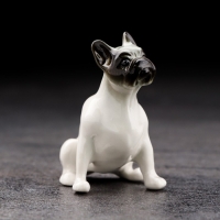 Сувенир "Французский бульдог", ручная работа, фарфор