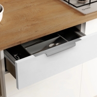 Ручка торцевая CAPPIO RP100GR, L=300 мм, цвет серый