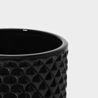 Сахарница стеклянная Доляна &laquo;Малифисента&raquo;, 280 мл, 8,5&times;14 см, цвет чёрный