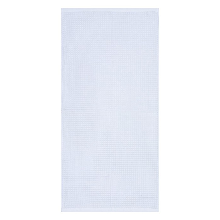 Полотенце вафельное банное Этель Boho 67х140 см, цвет белый, 100% хлопок, 290 гр/м2