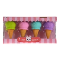 Набор фигурных ластиков &laquo;Вкусняшки&raquo;, 4 штуки, МИКС