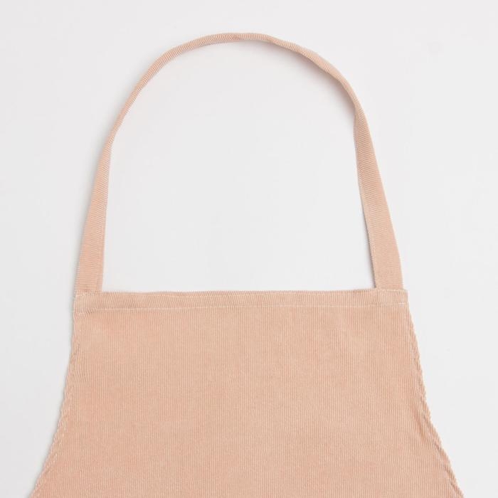 Фартук Этель &laquo;Классика&raquo; цвет бежевый 65х80см, 100%пэ, велюр