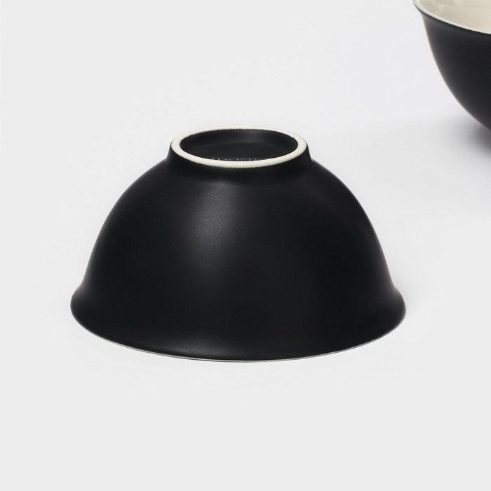 Набор салатников керамических Magistro Matt black, 250 мл, 11,5×5,6 см, 2 шт Набор салатников керамических Magistro Matt black, 250 мл, 11,5×5,6 см, 2 шт