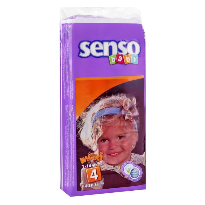 Подгузники &laquo;Senso baby&raquo; Maxi (7-18 кг), 40 шт