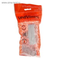 Разветвитель UNIVersal, 2 гнезда, 10 А, 250 В, без з/к, плоский, белый Разветвитель UNIVersal, 2 гнезда, 10 А, 250 В, без з/к, плоский, белый