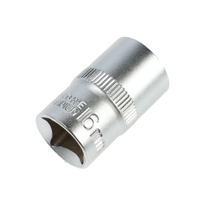 Головка торцевая шестигранная ТУНДРА, под квадрат 1/2 Головка торцевая шестигранная ТУНДРА, под квадрат 1/2", 16 мм, CrV