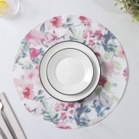 Салфетки сервировочные на стол Доляна «Акварель. Круг», 4 шт, d=38 см Салфетки сервировочные на стол Доляна «Акварель. Круг», 4 шт, d=38 см