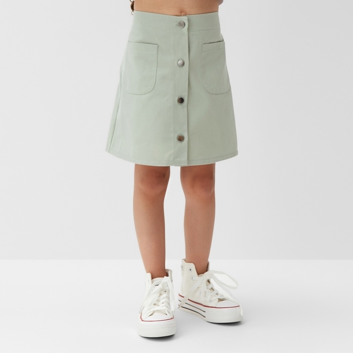 Юбка детская KAFTAN р. 38 (146-152 см), цв.мятный Юбка детская KAFTAN р. 38 (146-152 см), цв.мятный