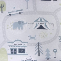 Постельное бельё Крошка Я &laquo;Карта города&raquo;, 112х143 см, 60х120+20 см, 40х60 см, 100% хлопок