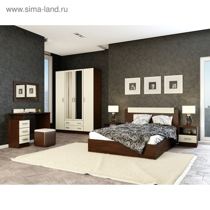 Комод Эра, 800 × 830 × 440, Венге/Лоредо Комод Эра, 800 × 830 × 440, Венге/Лоредо