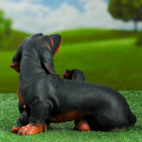 Садовая фигура "Собака Такса семья" 18х30х25см Садовая фигура "Собака Такса семья" 18х30х25см