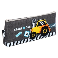 Пенал школьный на молнии "Трактор", микс Пенал школьный на молнии "Трактор", микс