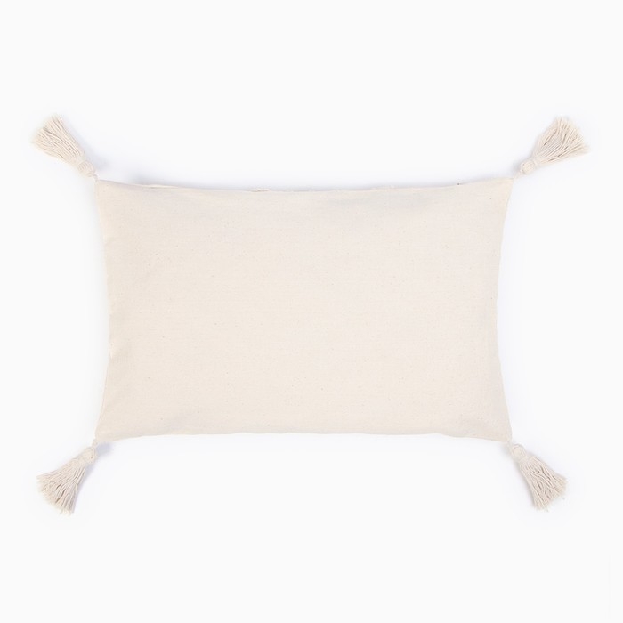 Наволочка декоративная &laquo;Этель&raquo; Бохо, 30х50 см, цвет молочный, 100% хлопок