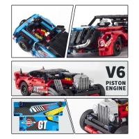 Конструктор техно &laquo;Тачка&raquo;, инерционный, 521 деталь