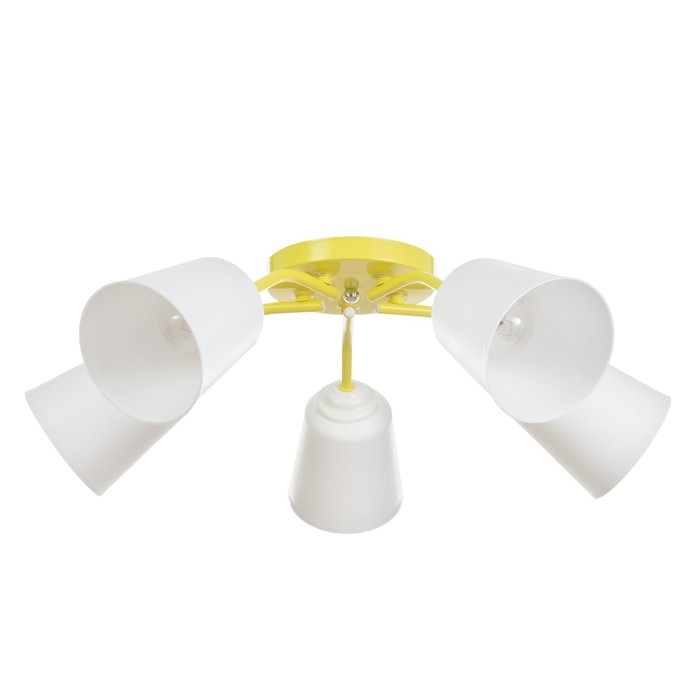 Люстра Люстра "Онлайн" (цил.) 5х15Вт Е27 МОДЕЛЬ:BR 00281 желтый 52х52х15см