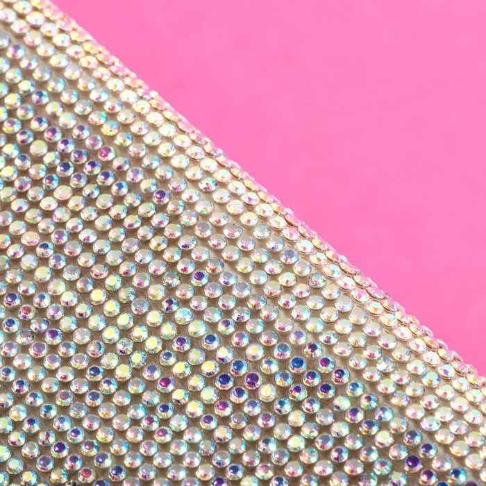 Стразы самоклеящиеся на листе, с голографией, d = 2 мм, 40 × 24 см, цвет серебряный Стразы самоклеящиеся на листе, с голографией, d = 2 мм, 40 × 24 см, цвет серебряный