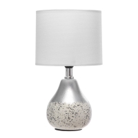 Настольная лампа "Лиана" Е14 40Вт бело-серебристый 15х15х28 см