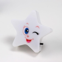 Ночник "Звездочка" 1Вт МИКС 7,5х4х7,5 см RISALUX