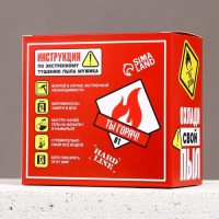 Подарочный набор косметики &laquo;Охлади свой пыл&raquo;, гель для душа во флаконе канистры 300 мл и мочалка для тела, аромат мужского парфюма, HARD LINE