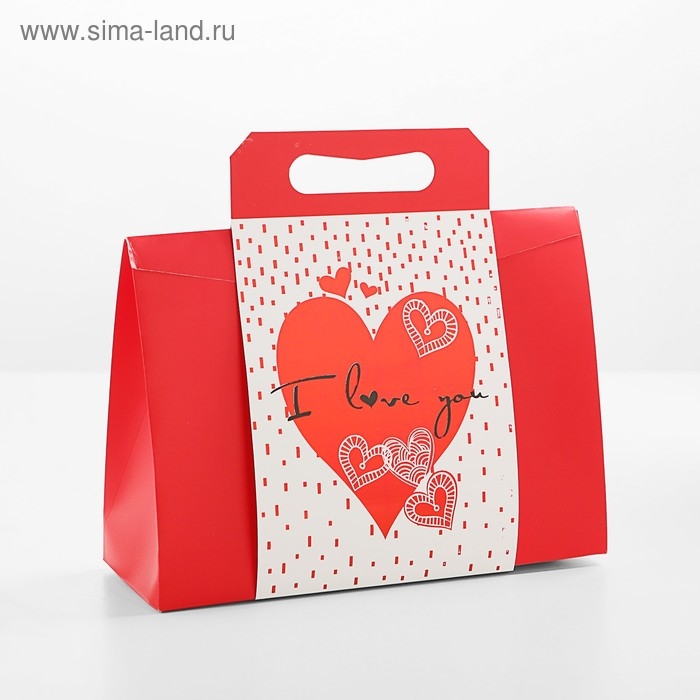 Пакет-коробка с ручкой 31 х 11 х 23 см