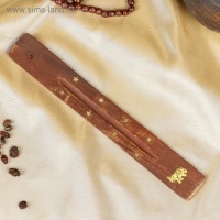 Подставка для благовония "Слон" дерево 26х3,5х0,5 см Подставка для благовония "Слон" дерево 26х3,5х0,5 см