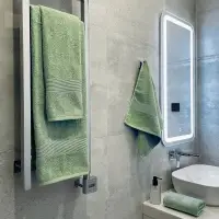 Полотенце махровое &laquo;Тиффани&raquo;, среднее, зеленое, (фисташковый)