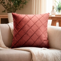 Наволочка декоративная Этель &laquo;Соло&raquo;, цвет пыльная роза, размер 43х43 см