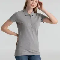 Рубашка поло женская Phoenix Women серый меланж, размер XL