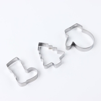 Новый год. Набор форм для печенья &laquo;Сладкого Нового года&raquo;, 3 шт