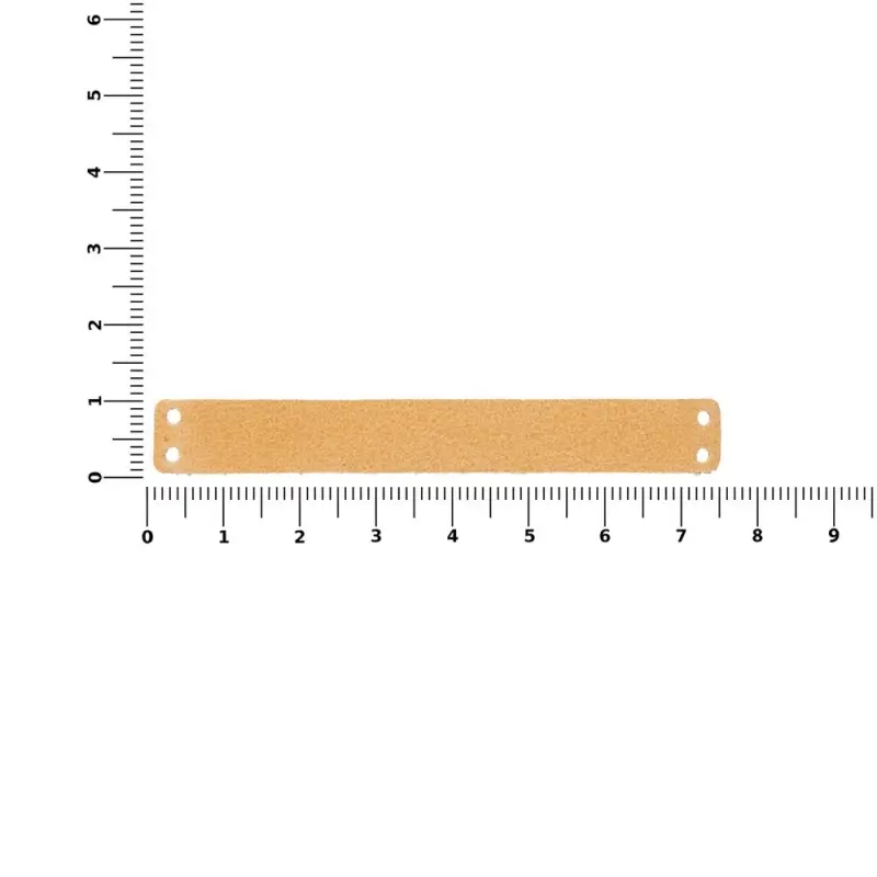 Лейбл кожаный Gimel, S, бежевый Лейбл кожаный Gimel, S, бежевый