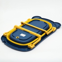 Ванночка детская складная со сливом, &laquo;Мишка&raquo;, 83 см., цвет синий