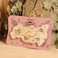 Термометр для бани "Карта России", деревянный, 23 х 12 см, Добропаровъ Термометр для бани "Карта России", деревянный, 23 х 12 см, Добропаровъ