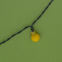 Гирлянда &laquo;Нить&raquo; 4.5 м с насадками &laquo;Шарики&raquo;, IP44, тёмная нить, 30 LED, свечение жёлтое, 2 режима, солнечная батарея