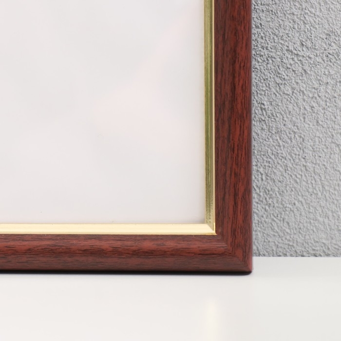 Фоторамка пластик "МИРАМ" 25х35 см бук с золотом (пластиковый экран)