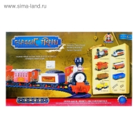 Железная дорога &laquo;Классический поезд&raquo;, работает от батареек, свет и звук