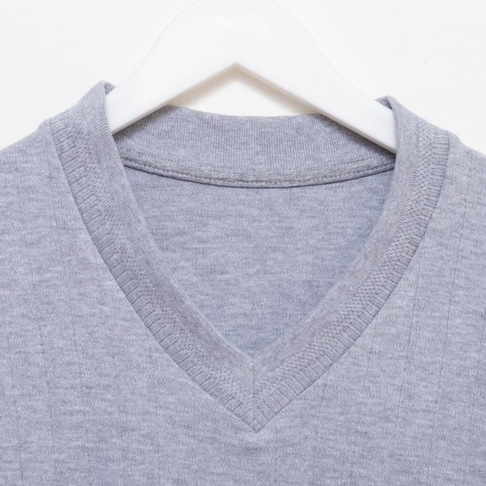 Комплект термо мужской (фуфайка, кальсоны) цвет серый меланж, р-р 50-52 Комплект термо мужской (фуфайка, кальсоны) цвет серый меланж, р-р 50-52