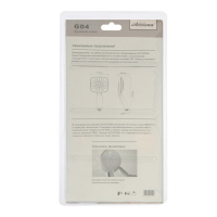 Душевая лейка Accoona G04, 1 режим, корпус пластик, цвет хром